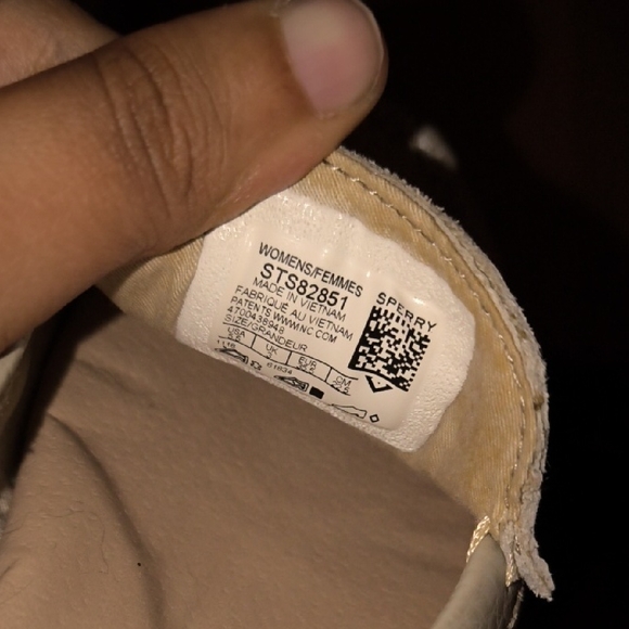 Sperry | Cream Leather Loafers for Women - Picture 4 of 4